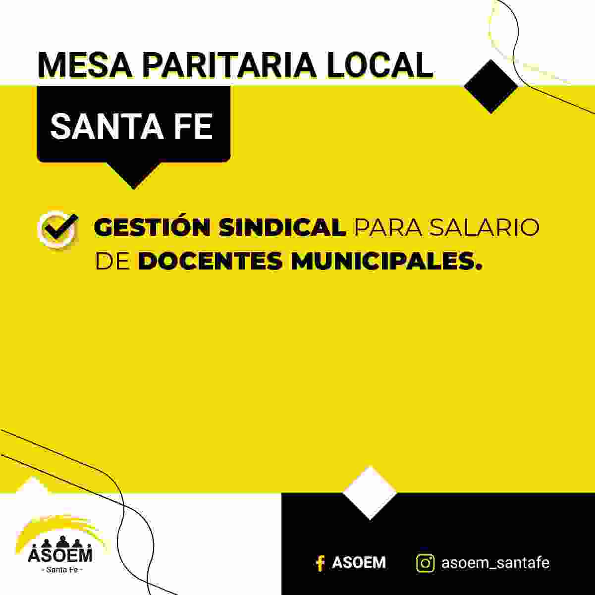 Acta Acuerdo de la Mesa Paritaria Local Santa Fe